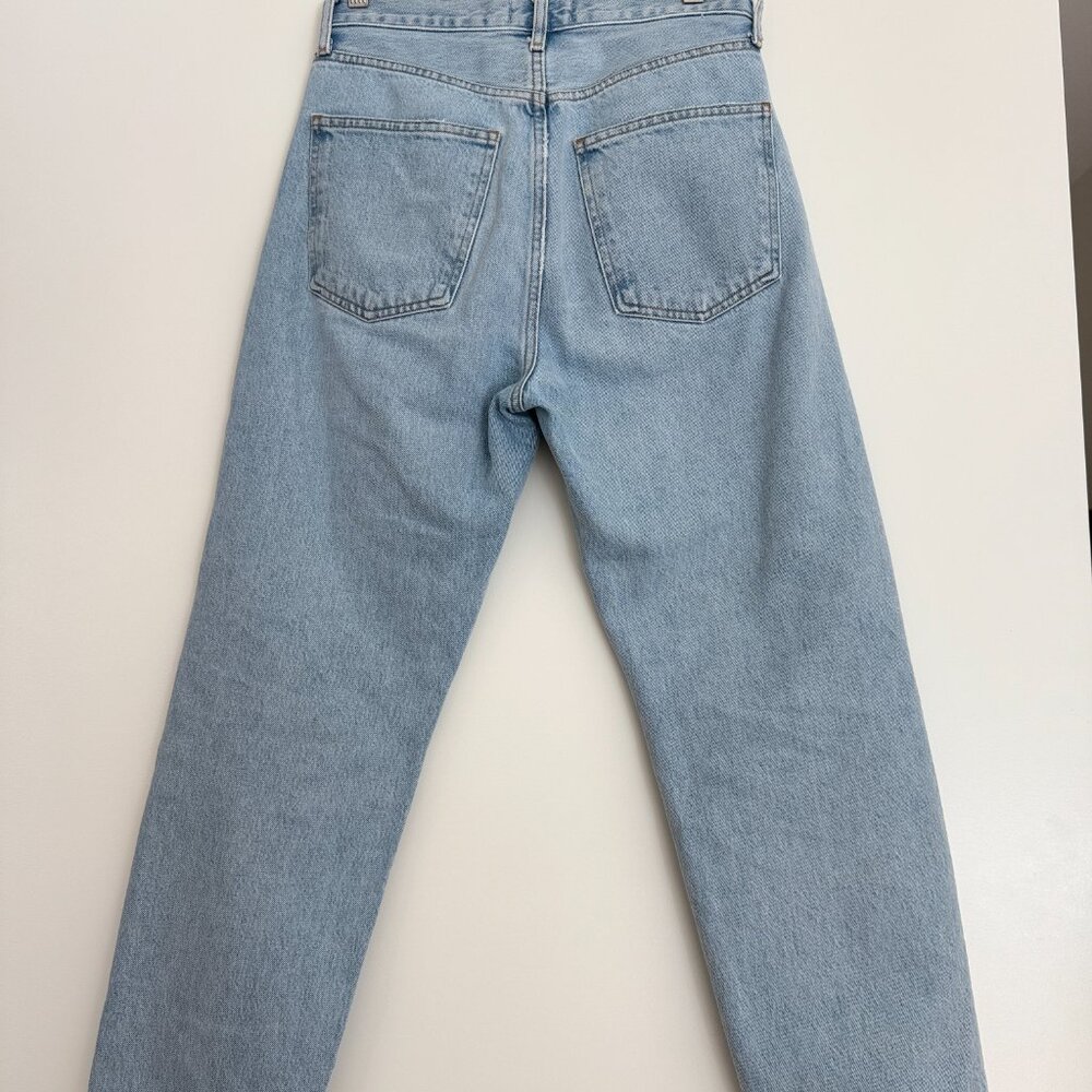 Agolde '90s Ripped Mid Rise Crop Relaxed Straight Leg Jeans - Picture 6 of 8